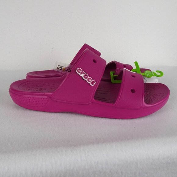 Crocs Classic Slides Men\'s Size 15 US Pink Double Strap Sandals Barbiecore main image 4